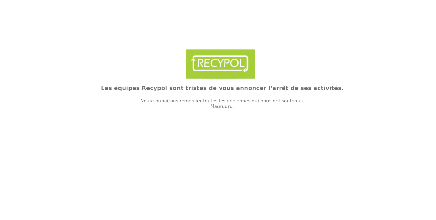 Recypol no longer exist